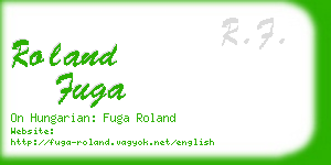 roland fuga business card